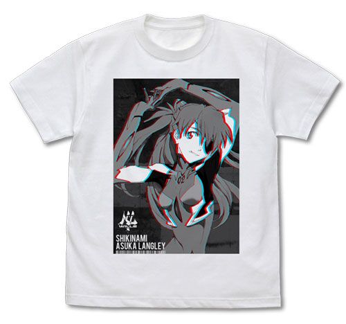 Evangelion Sikinami Asuka Langley Graphic T-shirt White