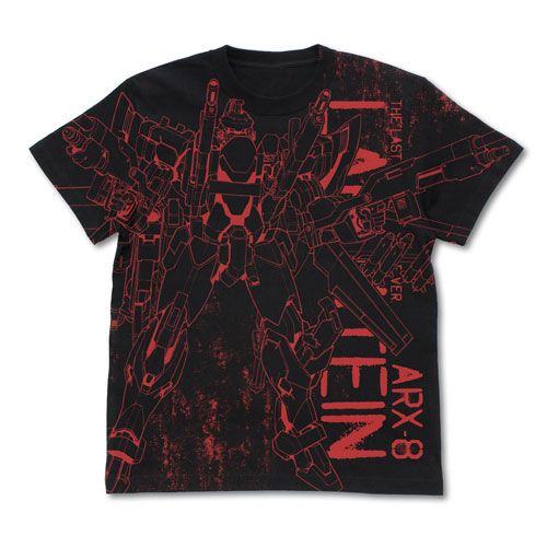 Full Metal Panic Original Edition ARX8 Laevatein (Final Battle Type) All Print T-shirt Black