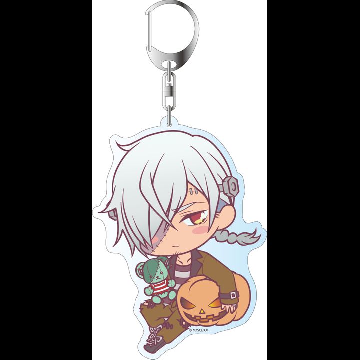 As Miss Beelzebub Likes It Deka Key Chain Azazel Halloween Ver.