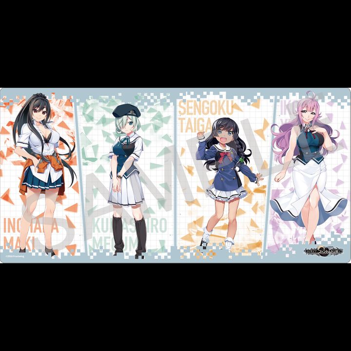 Rubber Play Mat Collection Grisaia Phantom Trigger Maki & Gumi & Taiga & Yuki Ver.