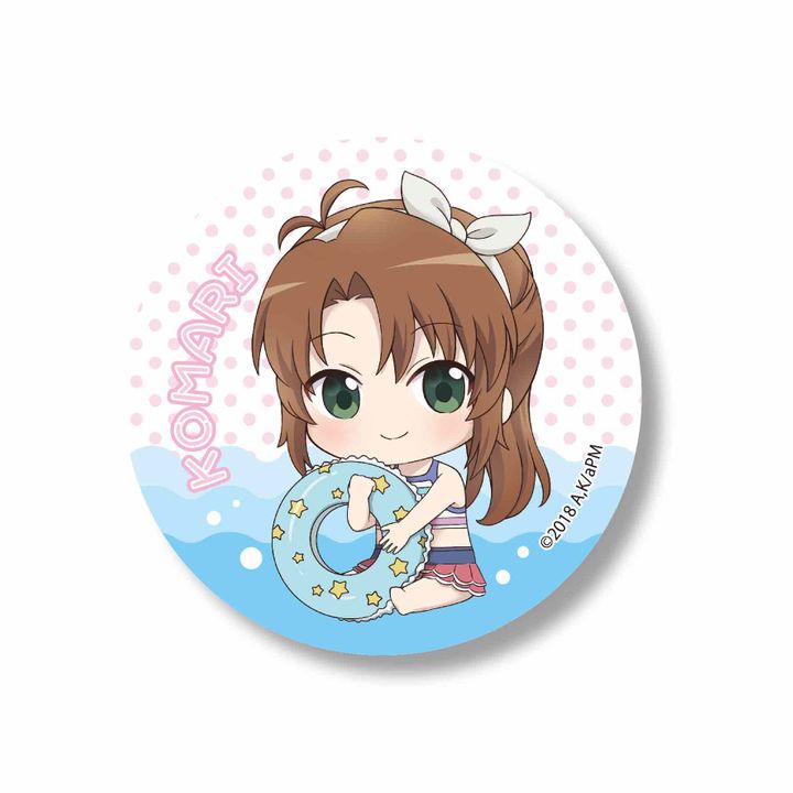 Non Non Biyori Vacation GyuGyutto Can Badge Koshigaya Komari
