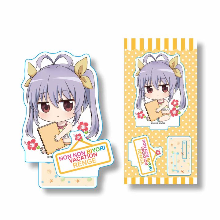 Non Non Biyori Vacation GyuGyutto Acrylic Figure Miyauchi Renge (Ribbon)