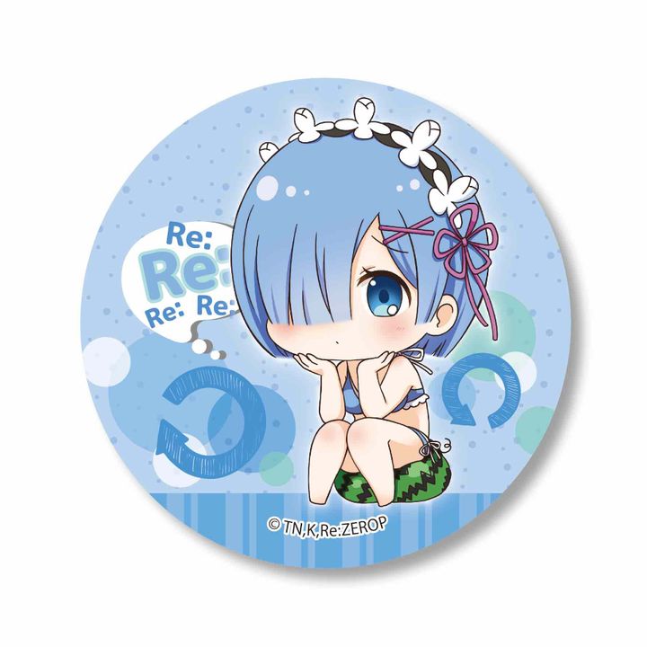 Re:Zero kara Hajimeru Isekai Seikatsu Nayamun Can Badge Rem
