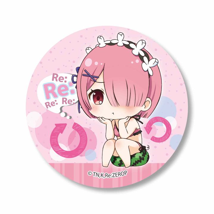 Re:Zero kara Hajimeru Isekai Seikatsu Nayamun Can Badge Ram