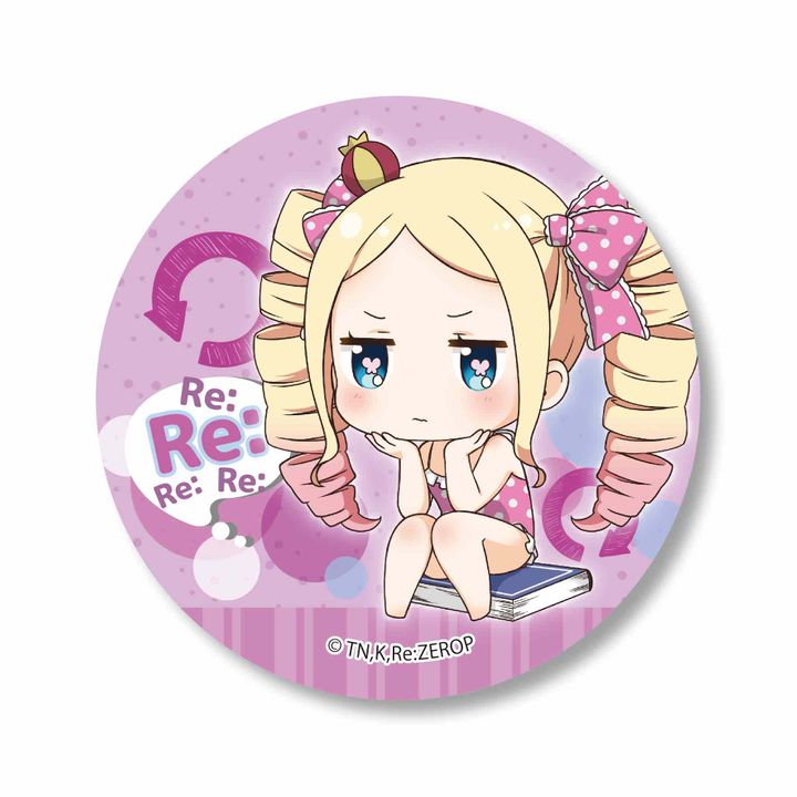 Re:Zero kara Hajimeru Isekai Seikatsu Nayamun Can Badge Beatrice
