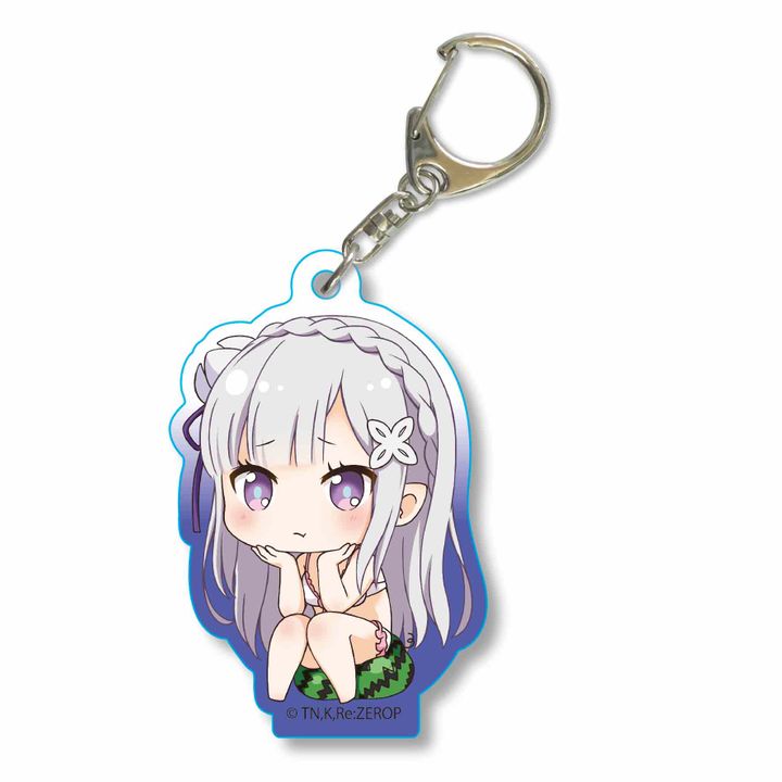 Re:Zero kara Hajimeru Isekai Seikatsu Nayamun Acrylic Key Chain Emilia