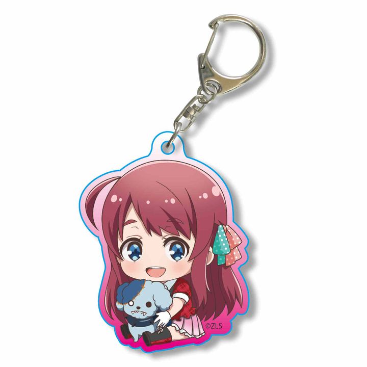 Zombie Land Saga GyuGyutto Acrylic Key Chain Minamoto Sakura