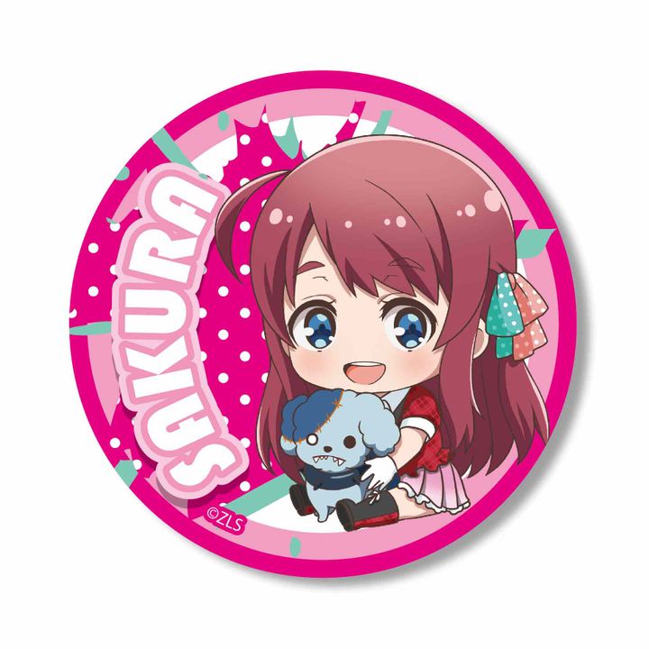 Zombie Land Saga GyuGyutto Can Badge Minamoto Sakura