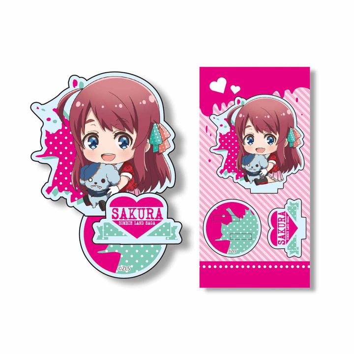 Zombie Land Saga GyuGyutto Acrylic Minamoto Sakura