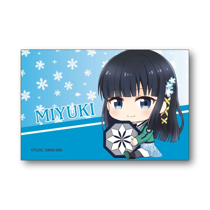 The Irregular at Magic High School the Movie GyuGyutto Big Square Can Badge Shiba Miyuki
