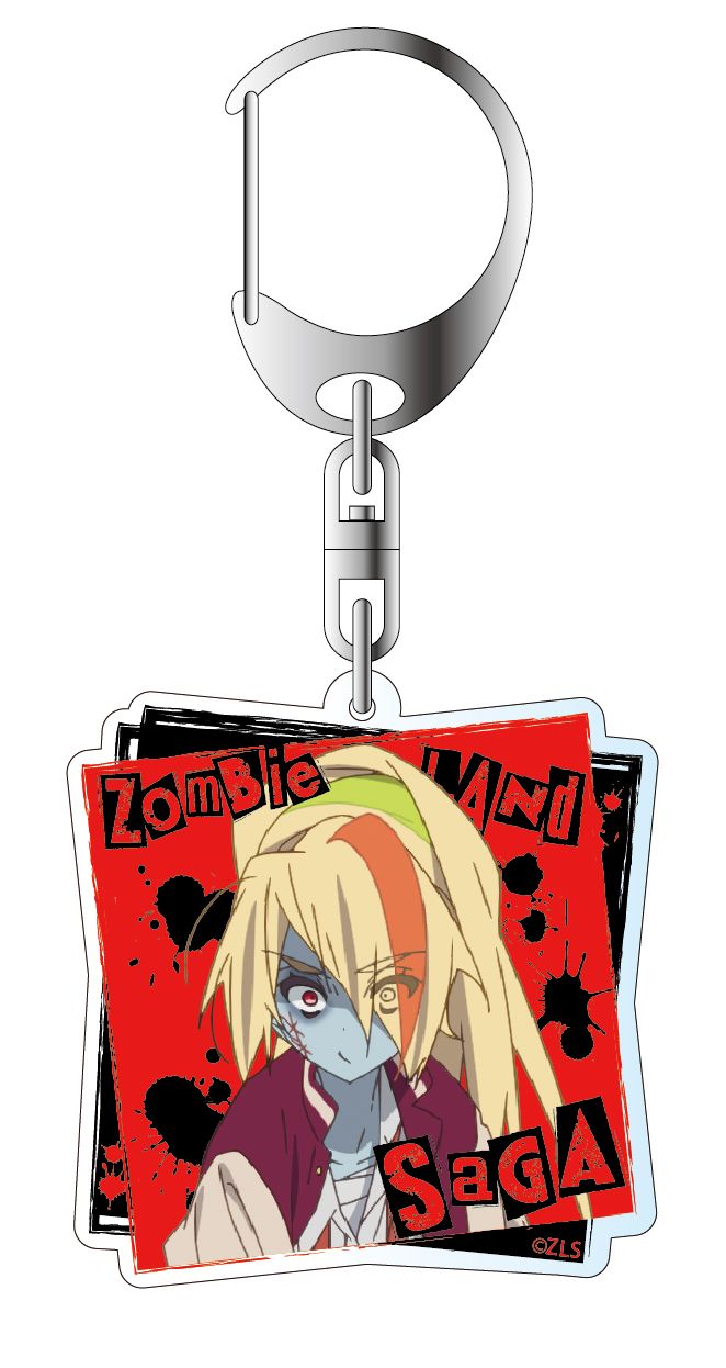 Zombie Land Saga Acrylic Key Chain Nikaido Saki Zombie Ver.