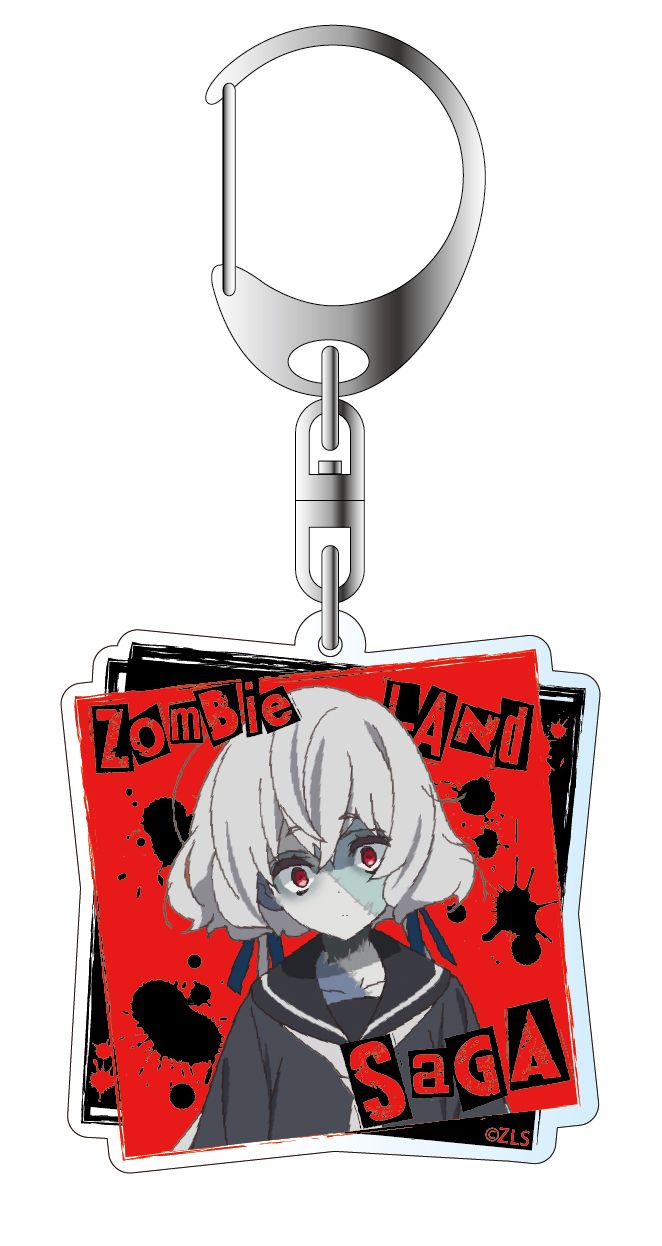 Zombie Land Saga Acrylic Key Chain Konno Junko Zombie Ver.