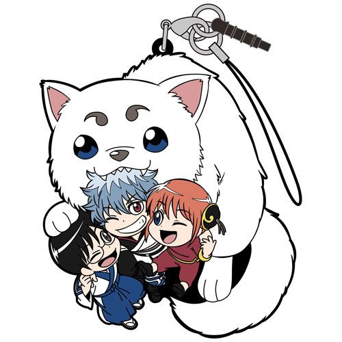 Gintama Gin-san & Kagura & Shinpachi no Yorozuya Gin-chan Tsumamare Strap