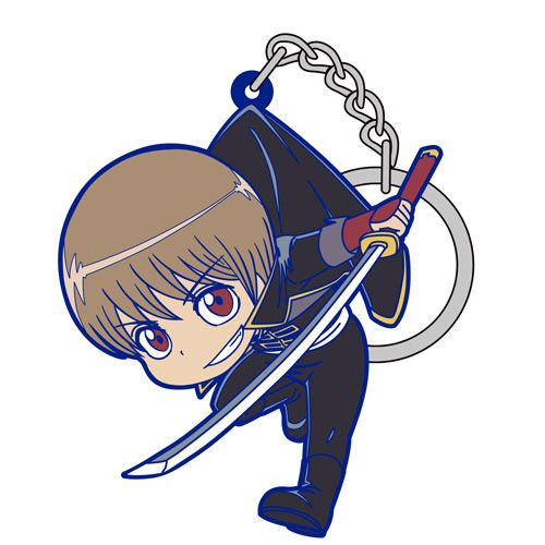 Gintama Okita Sougo Gin no Tamashii Ver. Tsumamare Key Chain