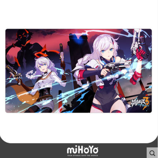 Mousepad Kiana & Kallen Kaslana - Honkai Impact 3rd (70 x 40cm)