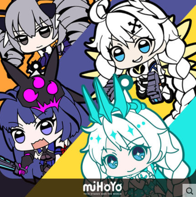 Rubber Strap Kiana Moonlight Beam , Raiden Mei Lightning Empress, Bronya Dimension Breaker, Kiana Winter Princess - Honkai Impact 3rd