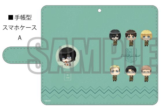 Attack on Titan Book Type Smartphone Case A