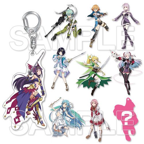 Sword Art Online Game Series Trading Heroine Acrylic Key Chain Heroine Zukushi 2 [Set of 10]