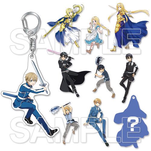 Sword Art Online Game Series Trading Heroine Acrylic Key Chain Alicization [Set of 10]