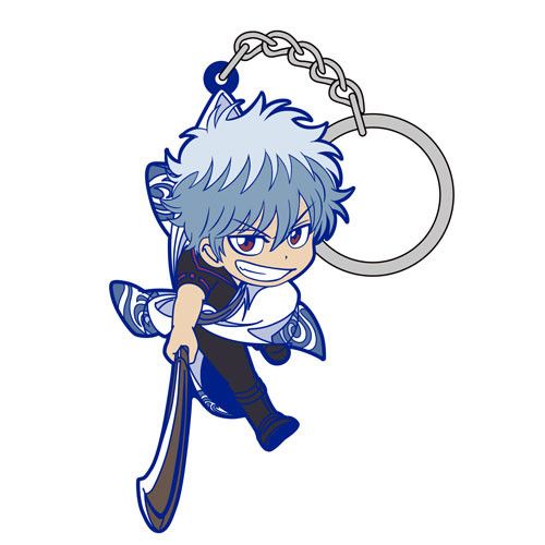 Gintama Sakata Gintoki Tsumamare Key Chain Rakuyou Kessen Ver.