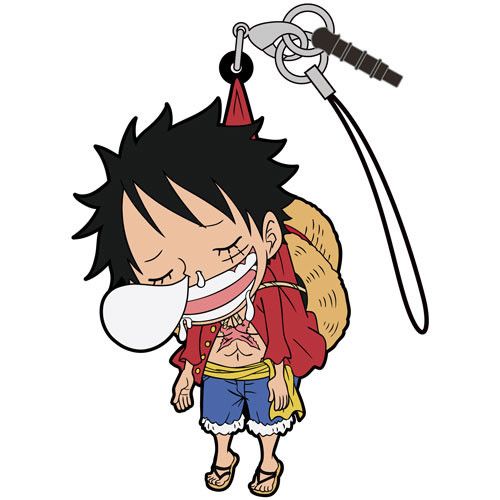One Piece Luffy Tsumamare Strap Inemuri Ver.