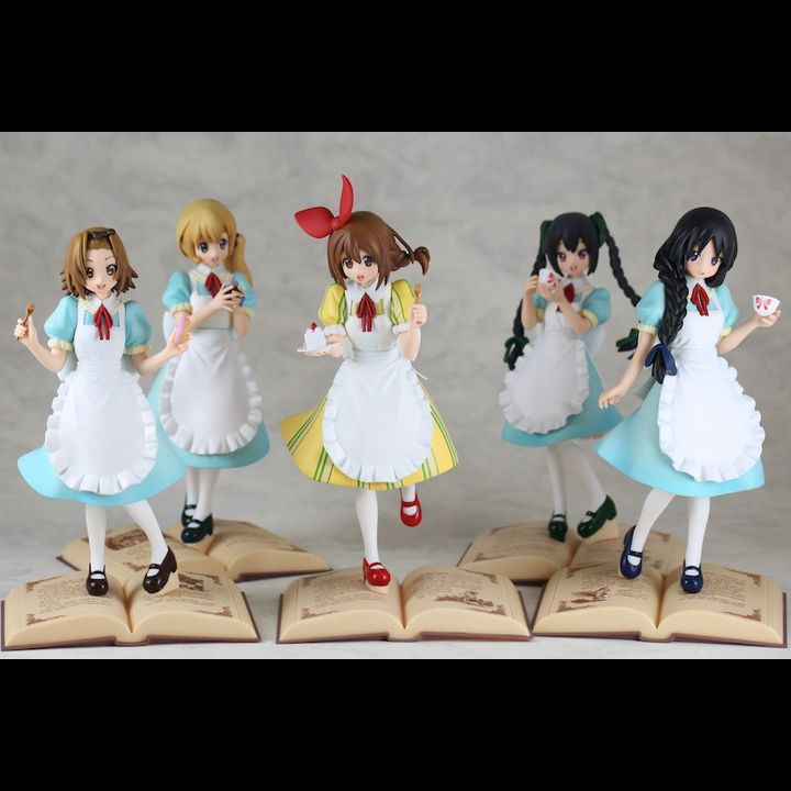 [SET OF 5] PVC Yui, Mio, Ritsu, Azusa, Ritsu - ~Fushigi no Kuni de Teatime~ 