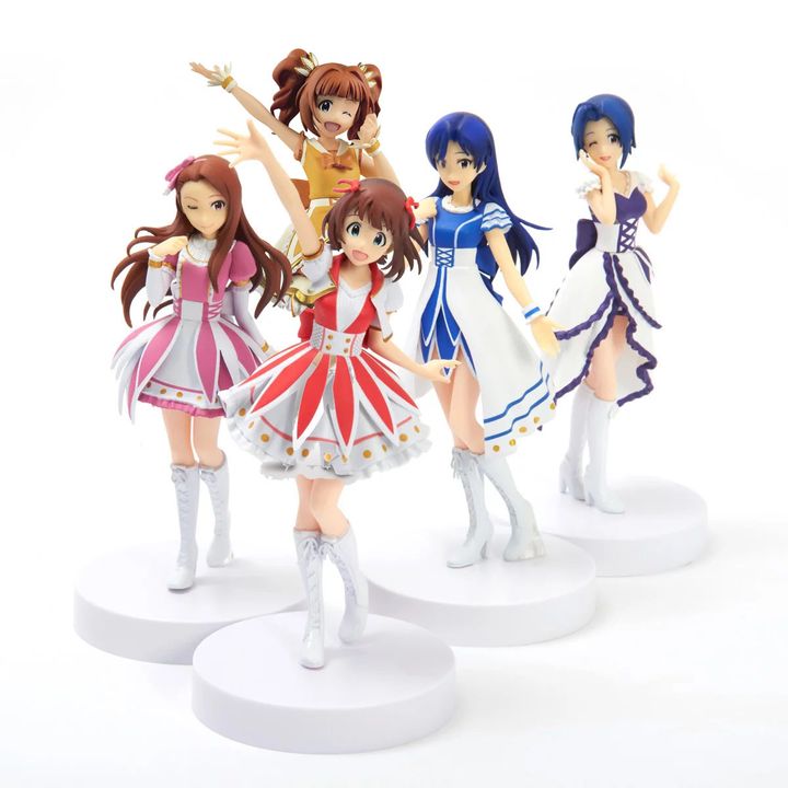 [SET OF 5] PVC Haruka, Iori , Yayoi, Chihaya, Azusa - M@STERS OF IDOL WORLD !!