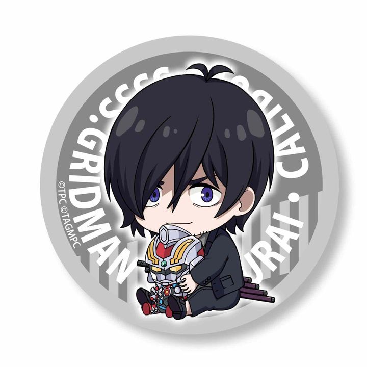 SSSS.Gridman GyuGyutto Can Badge Samurai Calibur