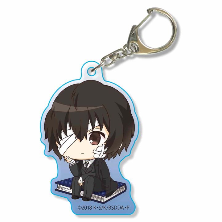 Bungou Stray Dogs DEAD APPLE Nayamun Acrylic Key Chain Dazai Osamu Kuro no Jidai Ver.