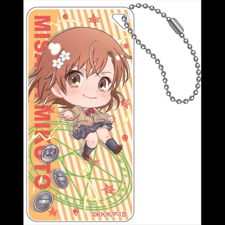 To Aru Majutsu no Index III Pop-chara Domiterior Key Chain Misaka Mikoto