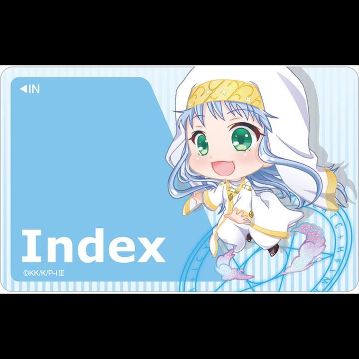To Aru Majutsu no Index III Pop-chara IC Card Sticker Index