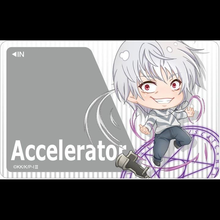 To Aru Majutsu no Index III Pop-chara IC Card Sticker Accelerator
