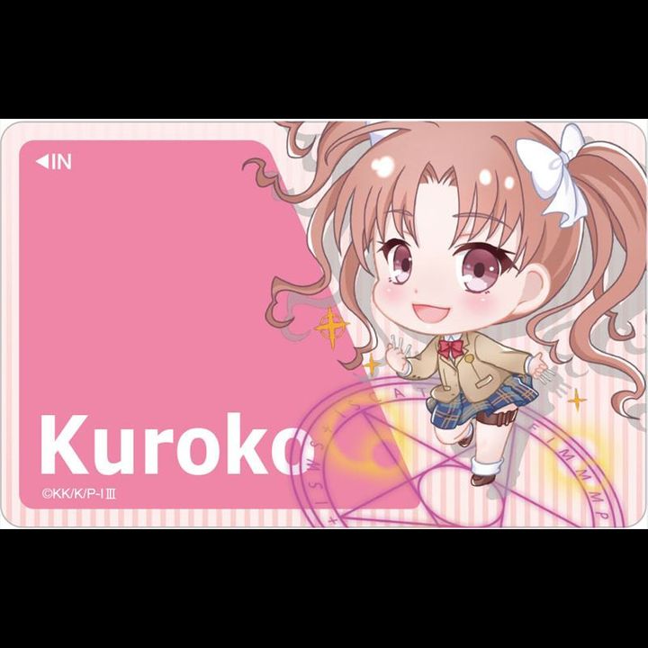 To Aru Majutsu no Index III Pop-chara IC Card Sticker Shirai Kuroko