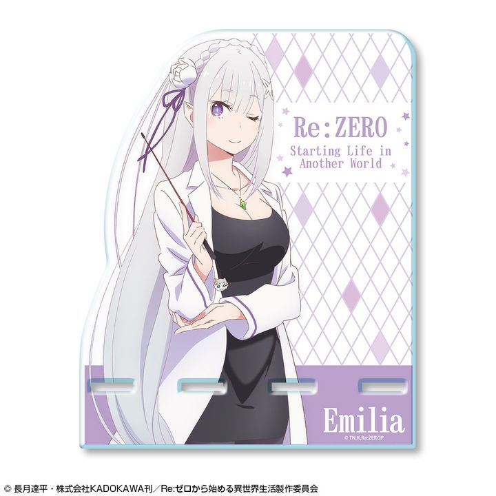 Re:Zero kara Hajimeru Isekai Seikatsu Acrylic Smartphone Stand Ver. 2 Design 01 Emilia