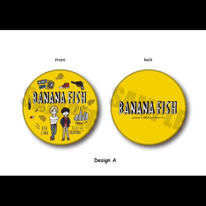 Banana Fish Round Coin Case PlayP-A