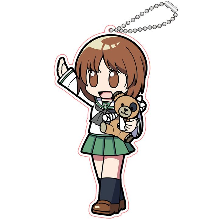 GIRLS und PANZER das Finale High Touch Acrylic Key Chain Nishizumi Miho