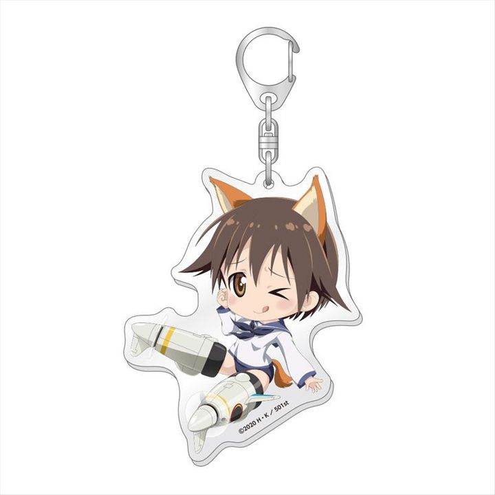 Strike Witches: Road to Berlin Tehepero Big Acrylic Key Chain Yoshika Ver.