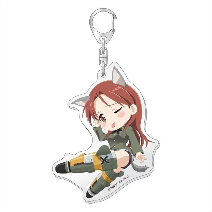 Strike Witches: Road to Berlin Tehepero Big Acrylic Key Chain Minna Ver.