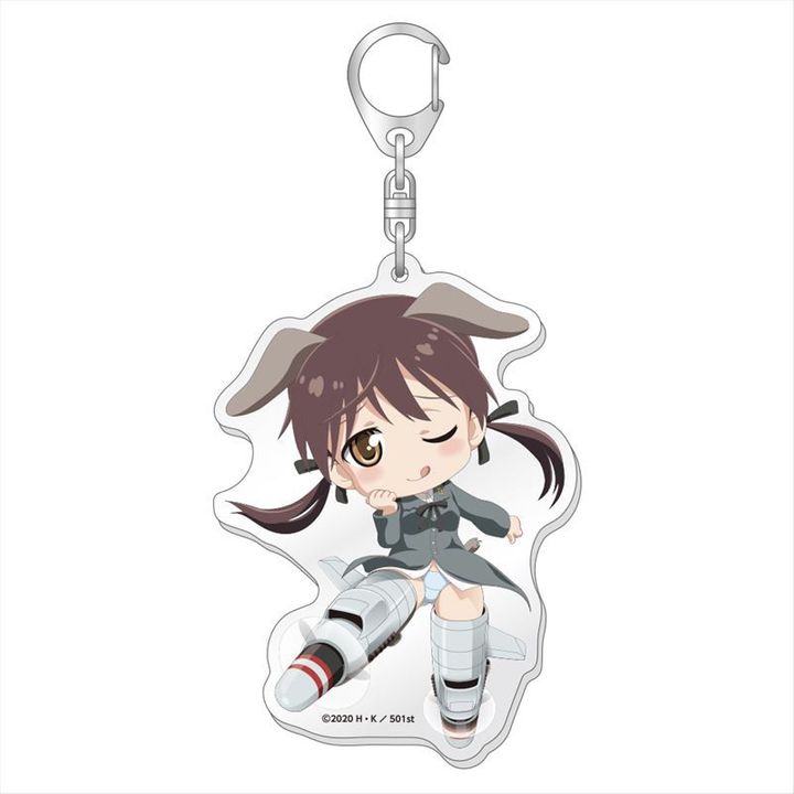 Strike Witches: Road to Berlin Tehepero Big Acrylic Key Chain Gertrud Ver.