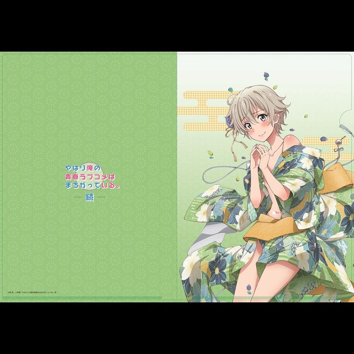 Totsuka Saika Yahari Ore no Seishun Love-come wa Machigatteiru. Zoku Japanese Style Clothing A4 Clear File 