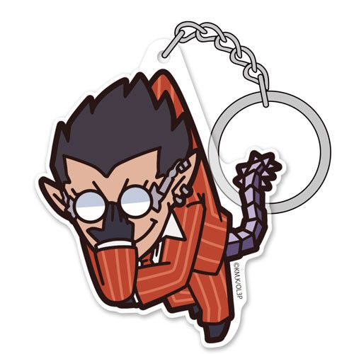 Overlord III Demiurge Acrylic Tsumamare Key Chain