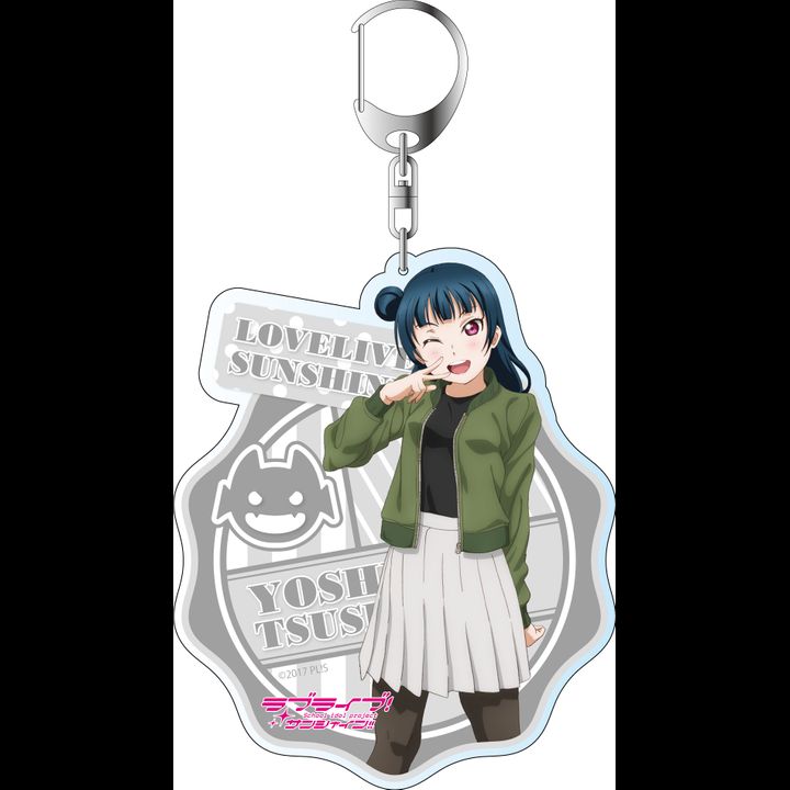 Love Live! Sunshine!! Deka Key Chain Tsushima Yoshiko Casual Outfit Ver. 2