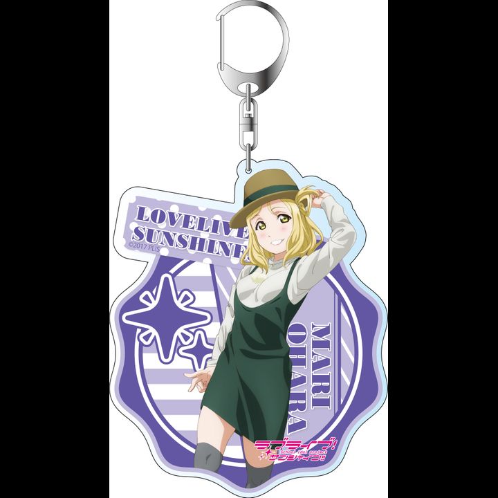 Love Live! Sunshine!! Deka Key Chain Ohara Mari Casual Outfit Ver. 2