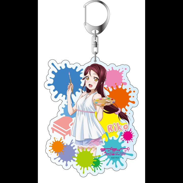 Love Live! Sunshine!! Deka Key Chain Sakurauchi Riko Painter Style Illustration Ver.
