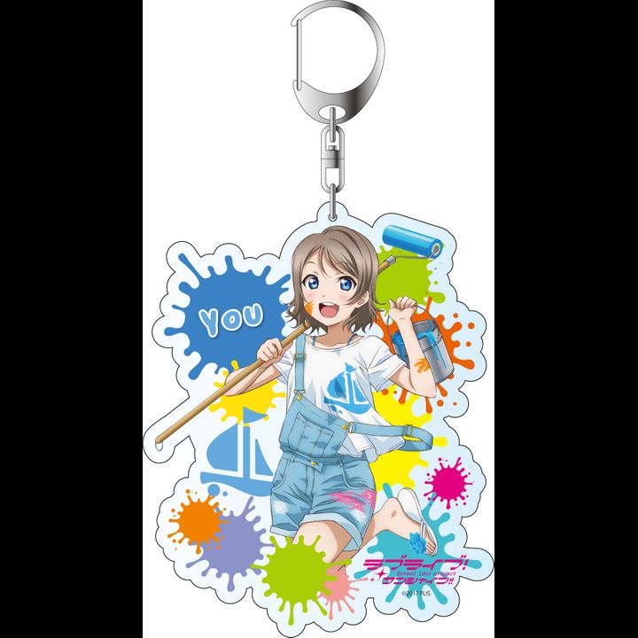 Love Live! Sunshine!! Deka Key Chain Watanabe You Painter Style Illustration Ver.