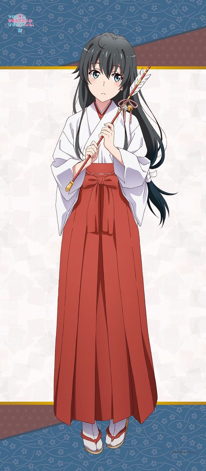 Yahari Ore no Seishun Love-come wa Machigatteiru. Zoku Original Illustration Japanese style Chirimen Big Tapestry Yukino