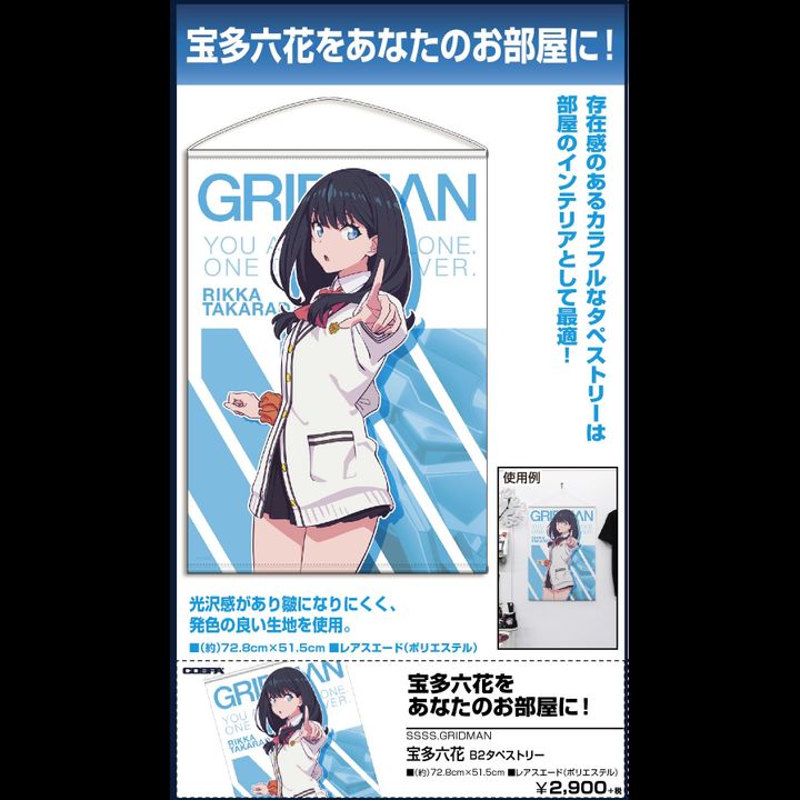 SSSS.Gridman Takarada Rikka B2 Tapestry