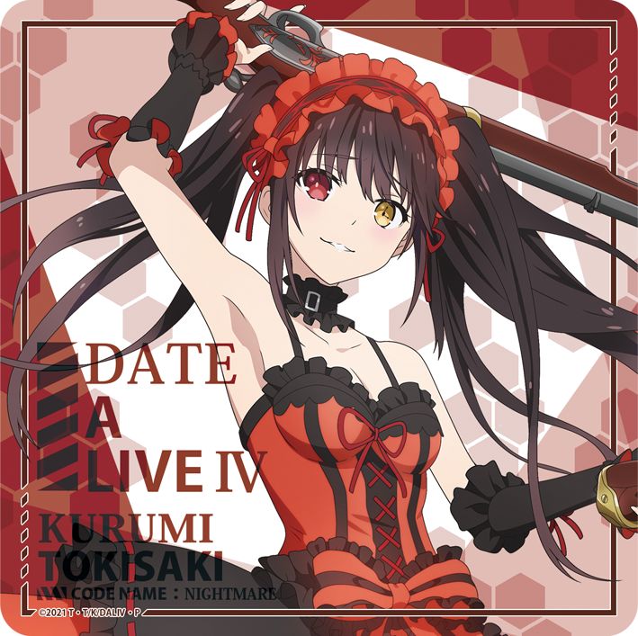 Date A Live IV Rubber Mat Coaster Tokisaki Kurumi | Kyou Hobby Shop