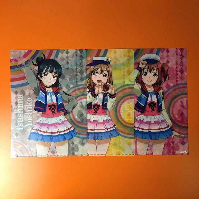 Clear File 1st Class (Ruby, Yohane, Hanamaru) - Love Live! Sunshine!! Over The Rainbow Exclusive Item (set per kelas)