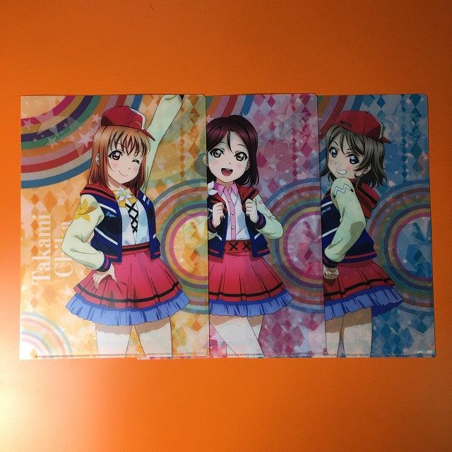 Clear File 2nd Class (Riko, Chika, You) - Love Live! Sunshine!! Over The Rainbow Exclusive Item (set per kelas)